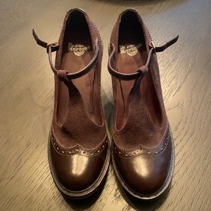 Dr Martens Brown Mary Jane Heels